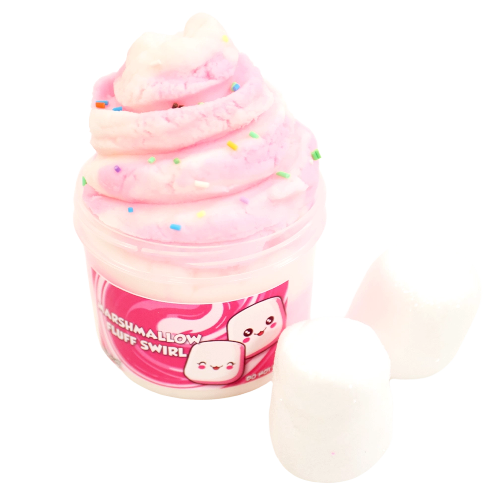 Marshmallow Fluff Swirl 8oz DIY Clay Kit – Slimeatory