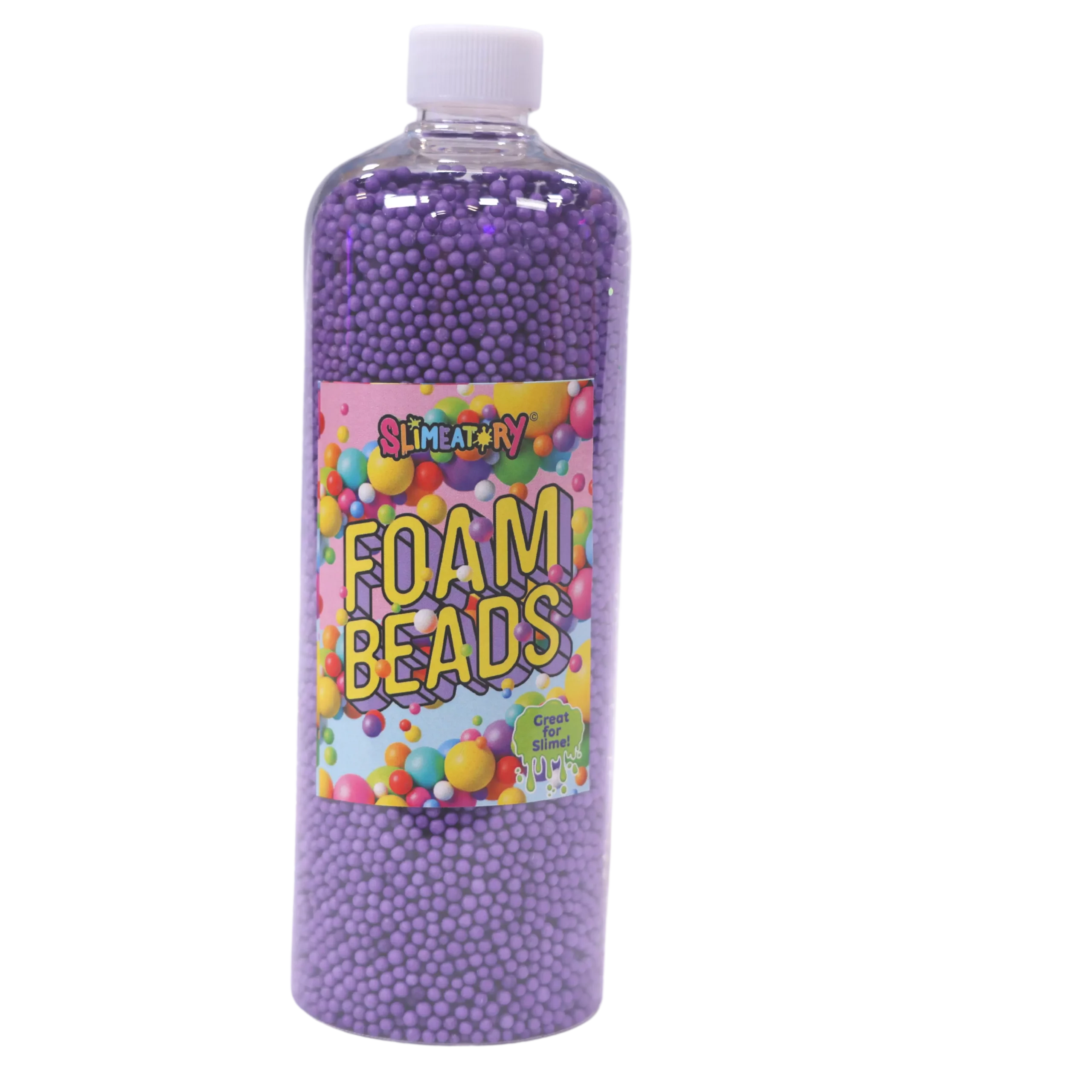 Foam beads for slime outlet