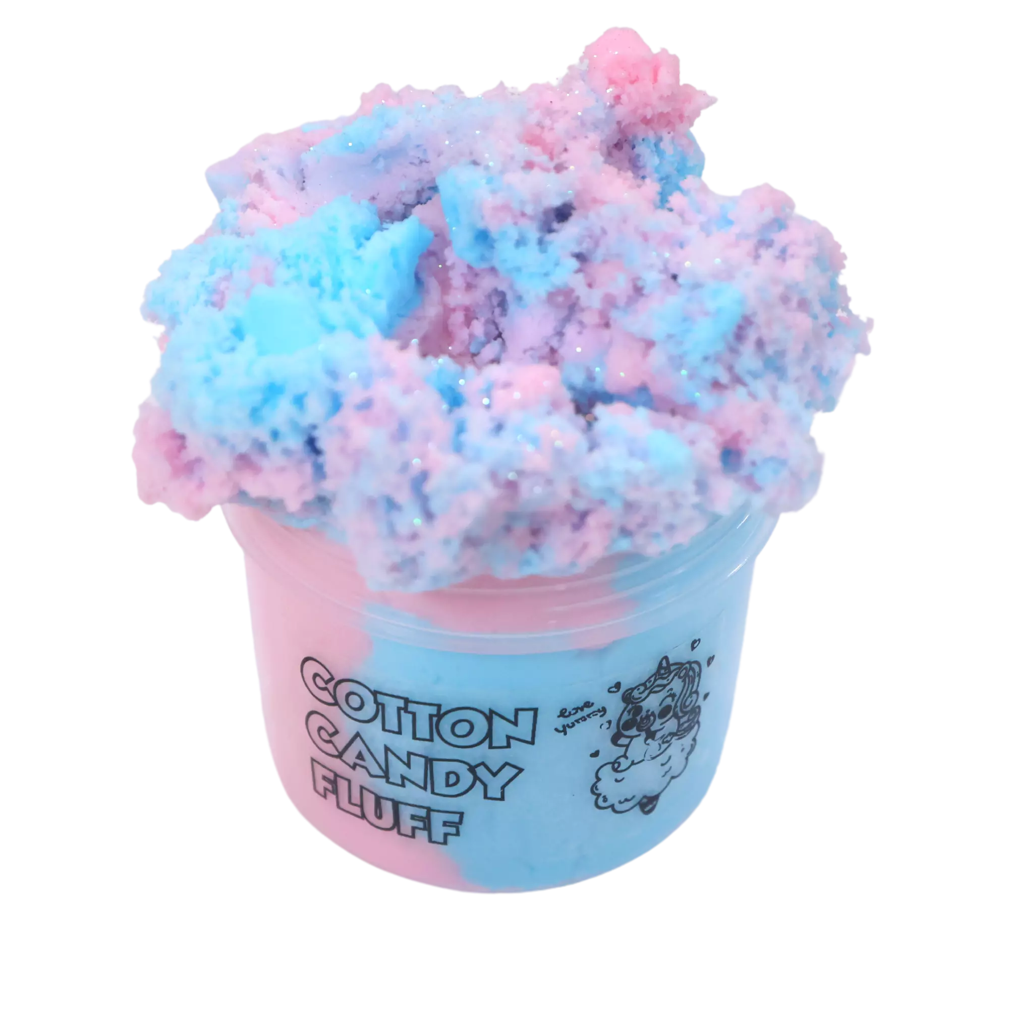 Cotton Candy Fluff Slime 8oz – Slimeatory