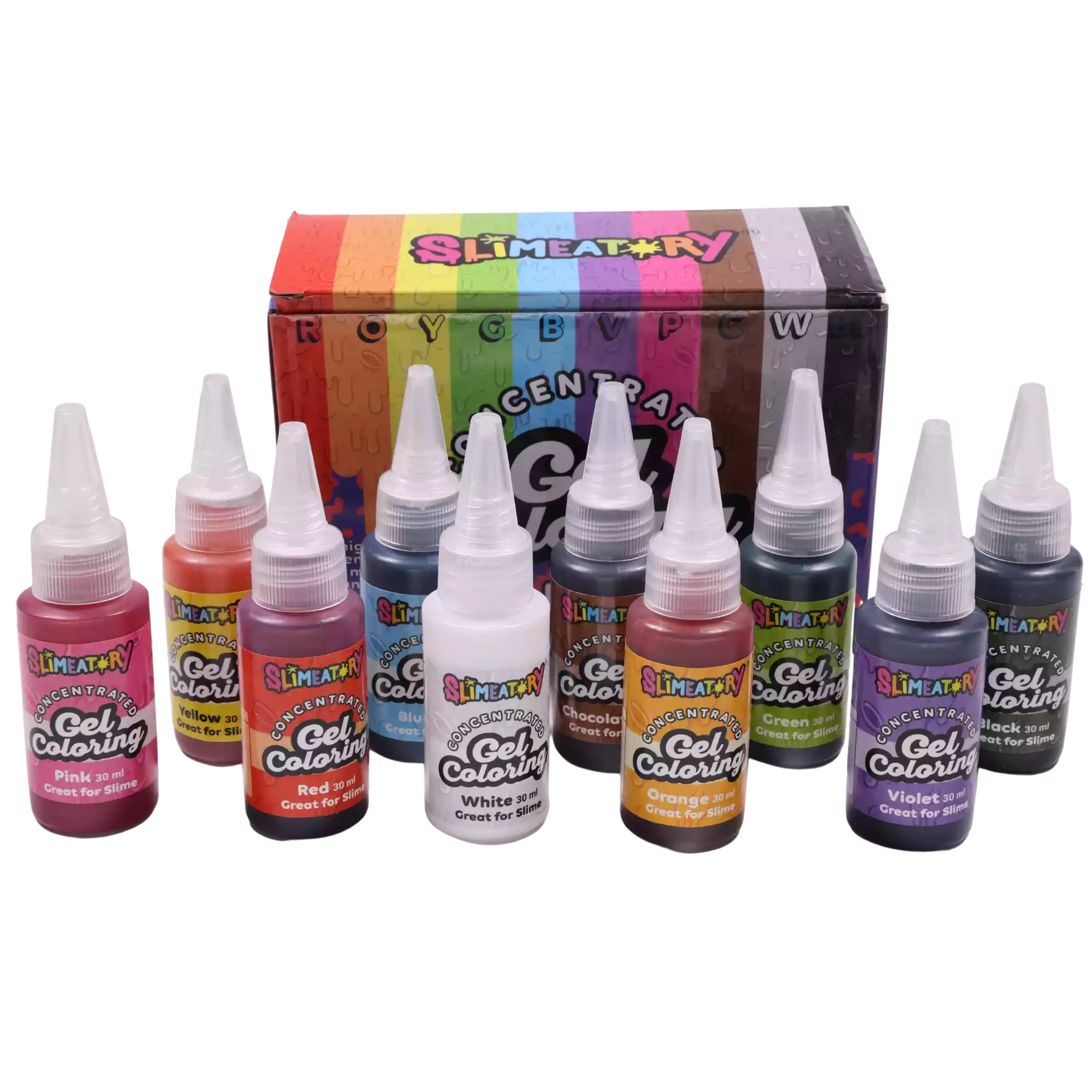 Gel Coloring 10 Color Pack – Slimeatory